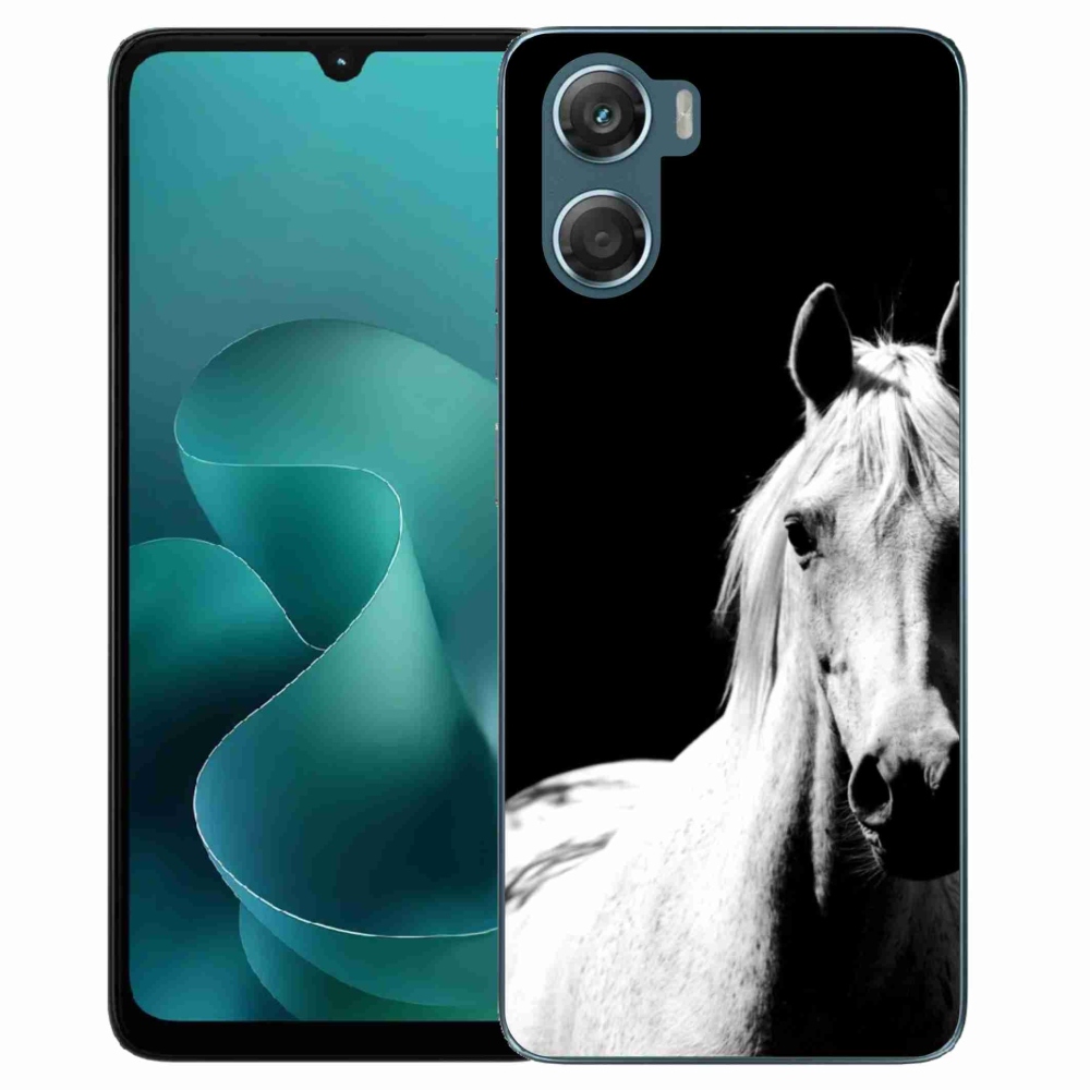 Gelový kryt mmCase na Motorola G06/G06 Power - bílý kůň 5