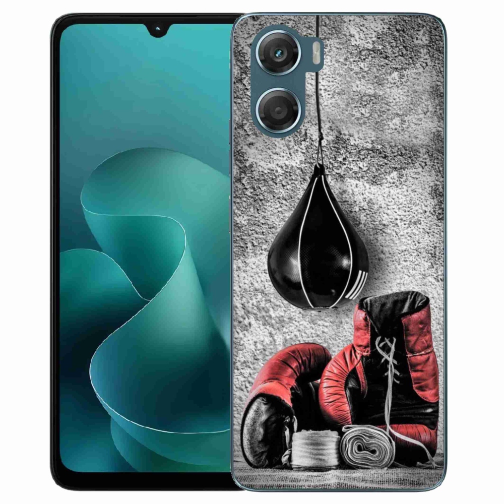 Gelový kryt mmCase na Motorola G06/G06 Power - boxovací pytel a rukavice