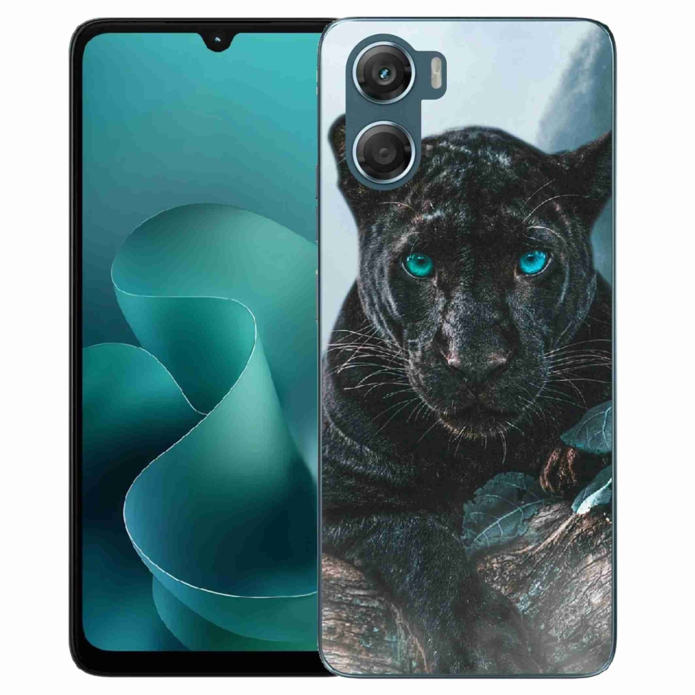 Gelový kryt mmCase na Motorola G06/G06 Power - černý panter
