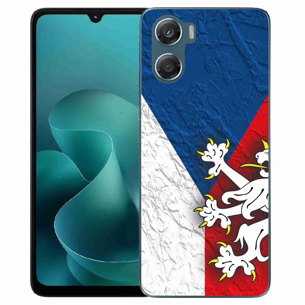 Gelový kryt mmCase na Motorola G06/G06 Power - česká vlajka 1