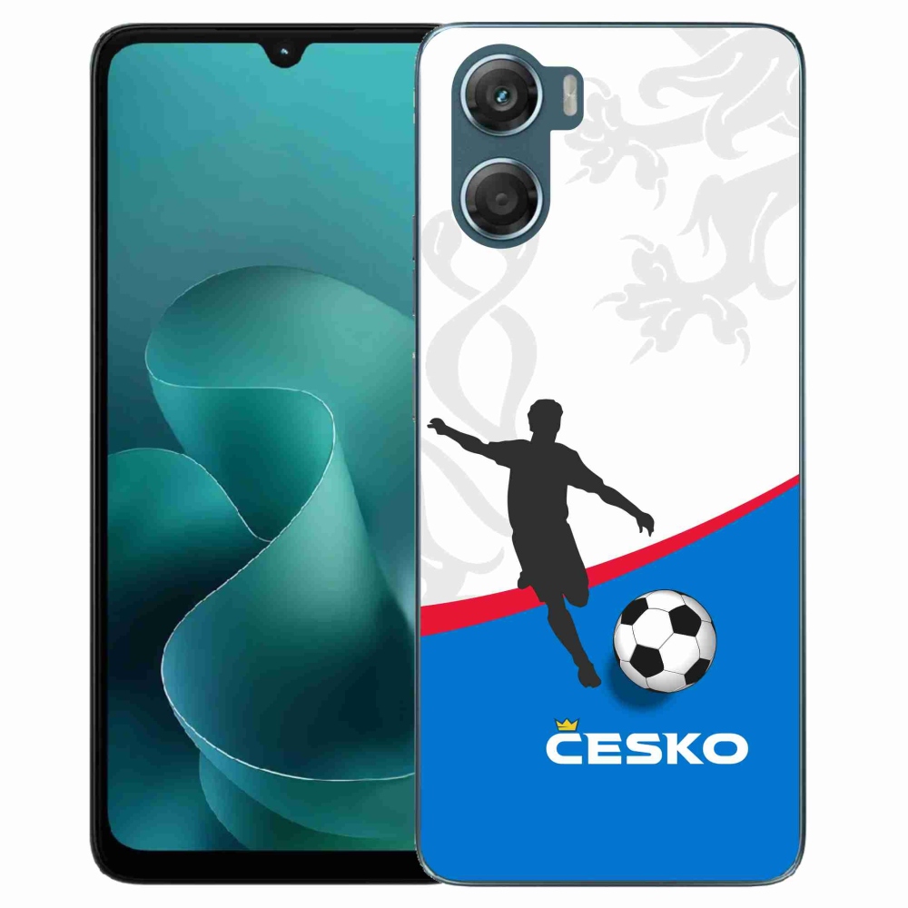 Gelový kryt mmCase na Motorola G06/G06 Power - fotbal Česko 1