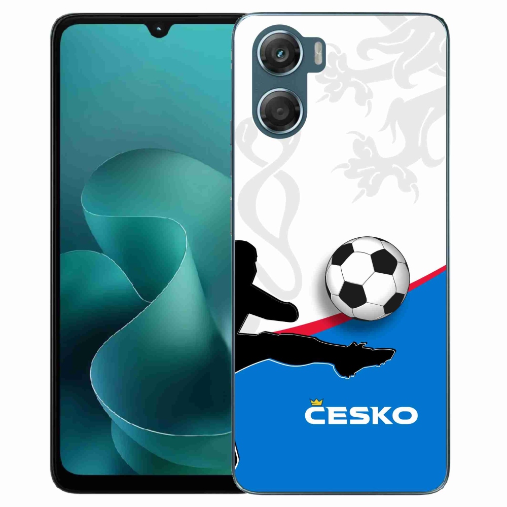 Gelový kryt mmCase na Motorola G06/G06 Power - fotbal Česko 3