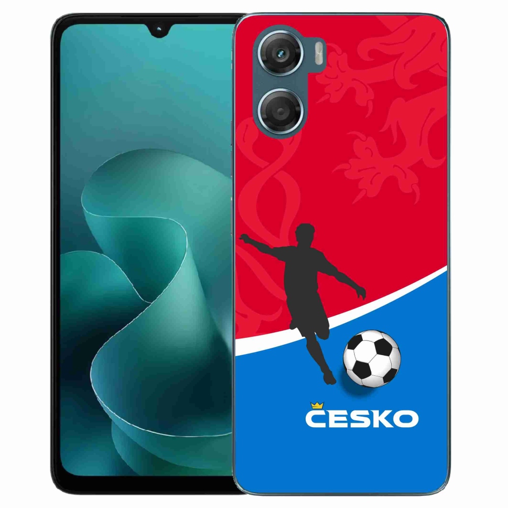 Gelový kryt mmCase na Motorola G06/G06 Power - fotbal Česko