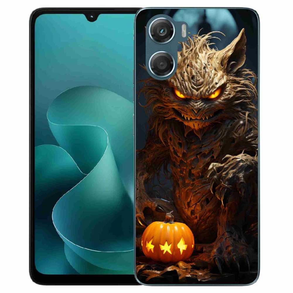 Gelový kryt mmCase na Motorola G06/G06 Power - halloweenská příšera