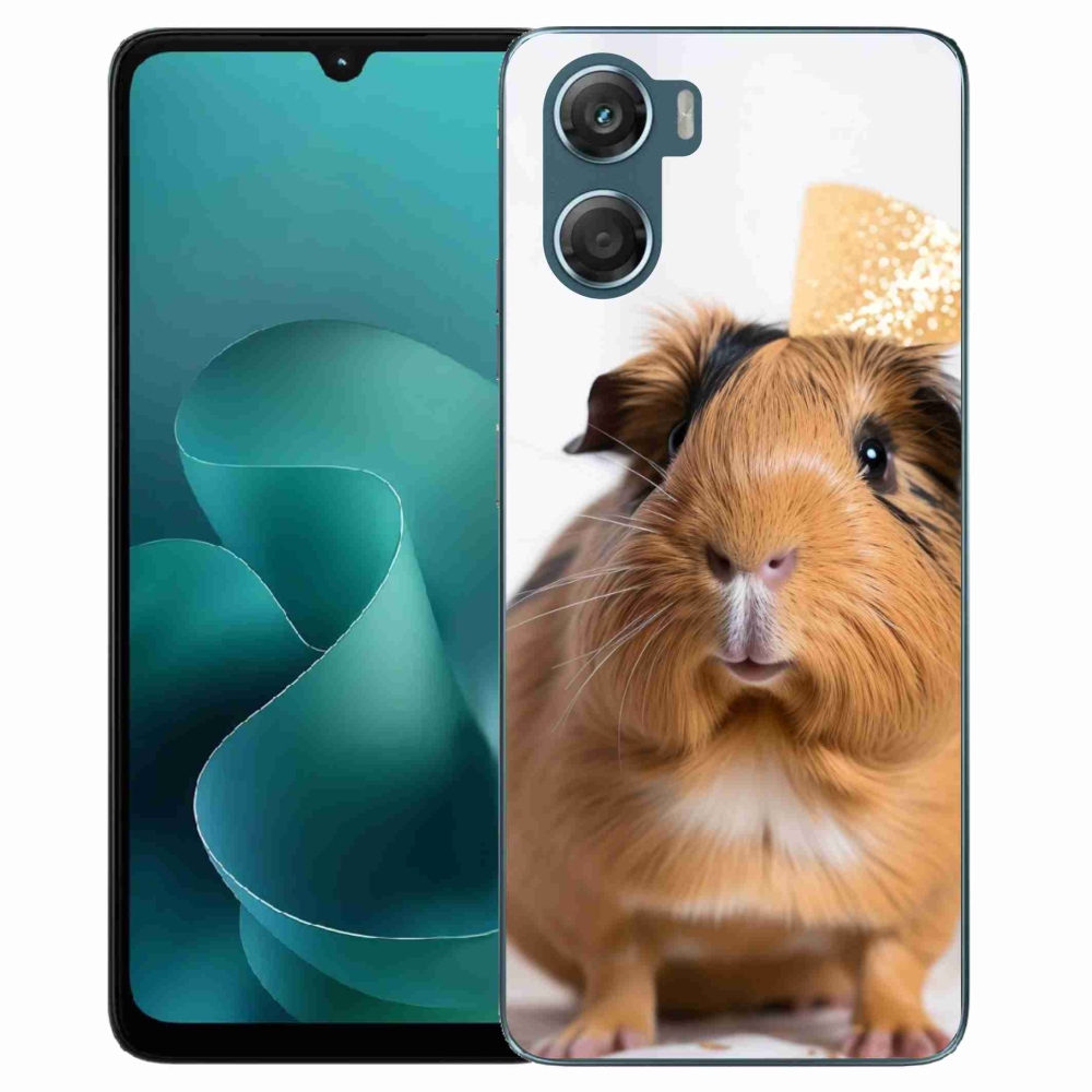 Gelový kryt mmCase na Motorola G06/G06 Power - hnědé morče