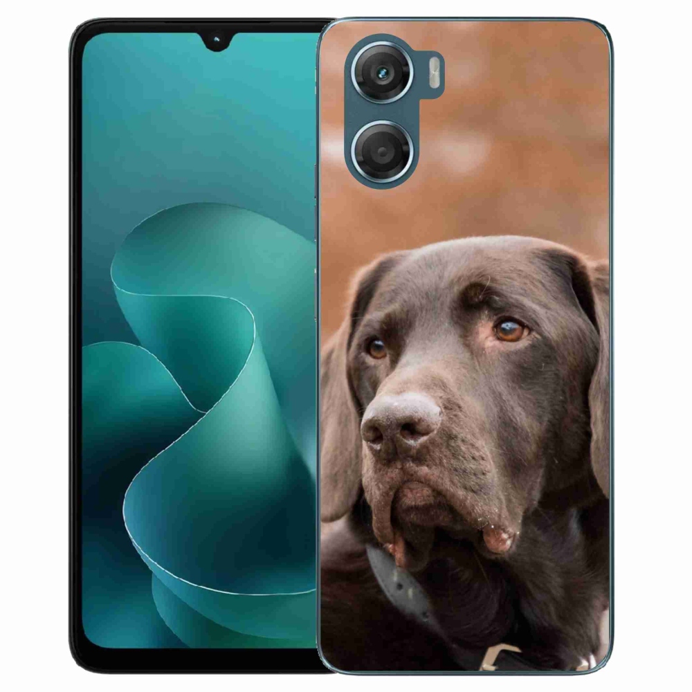Gelový kryt mmCase na Motorola G06/G06 Power - hnědý labrador