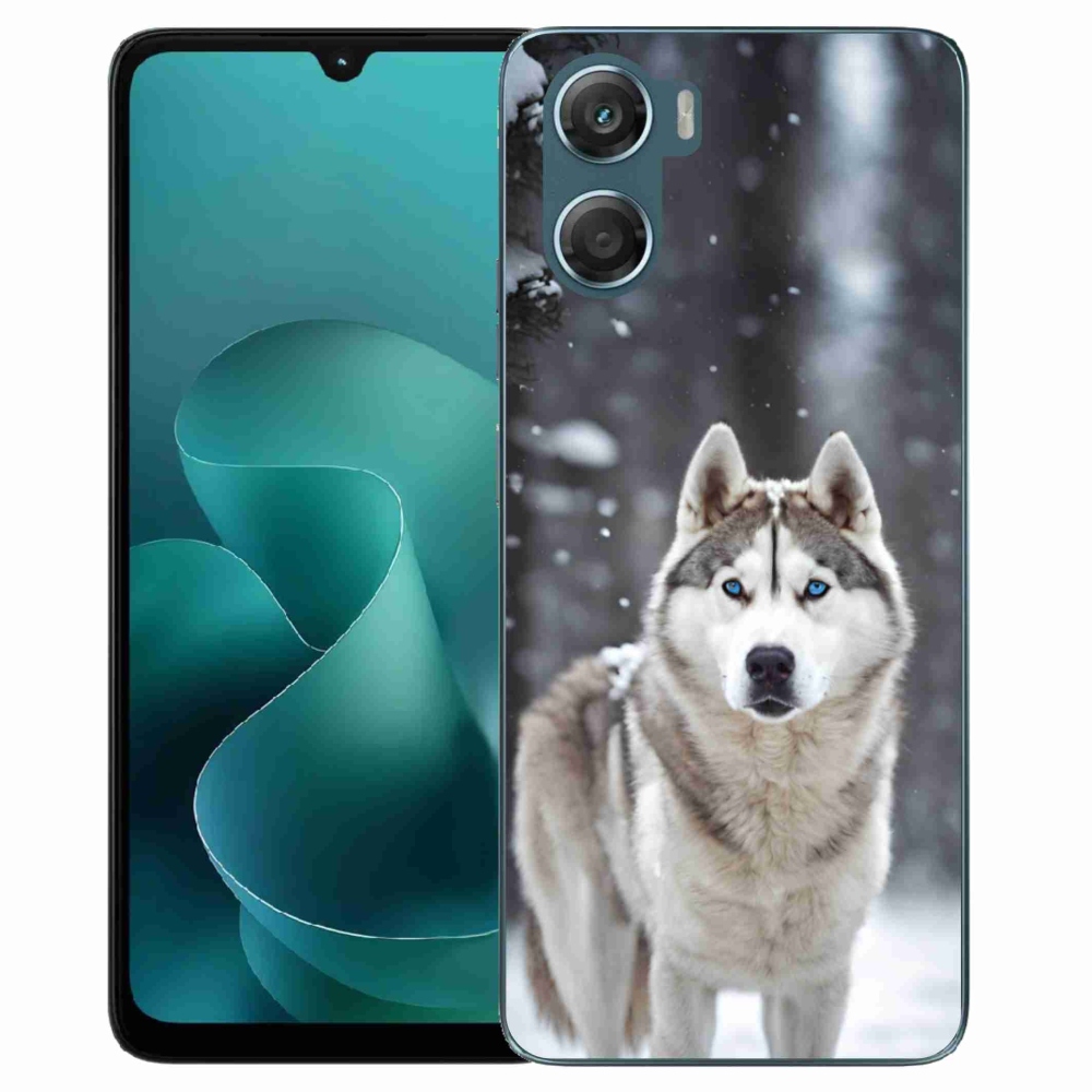 Gelový kryt mmCase na Motorola G06/G06 Power - husky 2