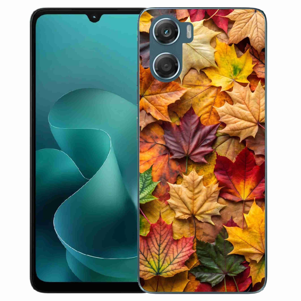Gelový kryt mmCase na Motorola G06/G06 Power - javorové listy 2