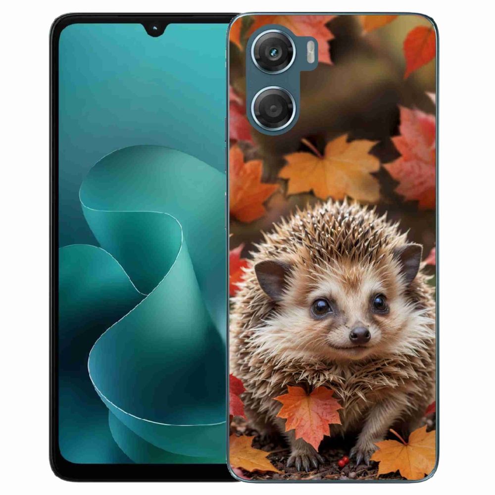 Gelový kryt mmCase na Motorola G06/G06 Power - ježek v listí