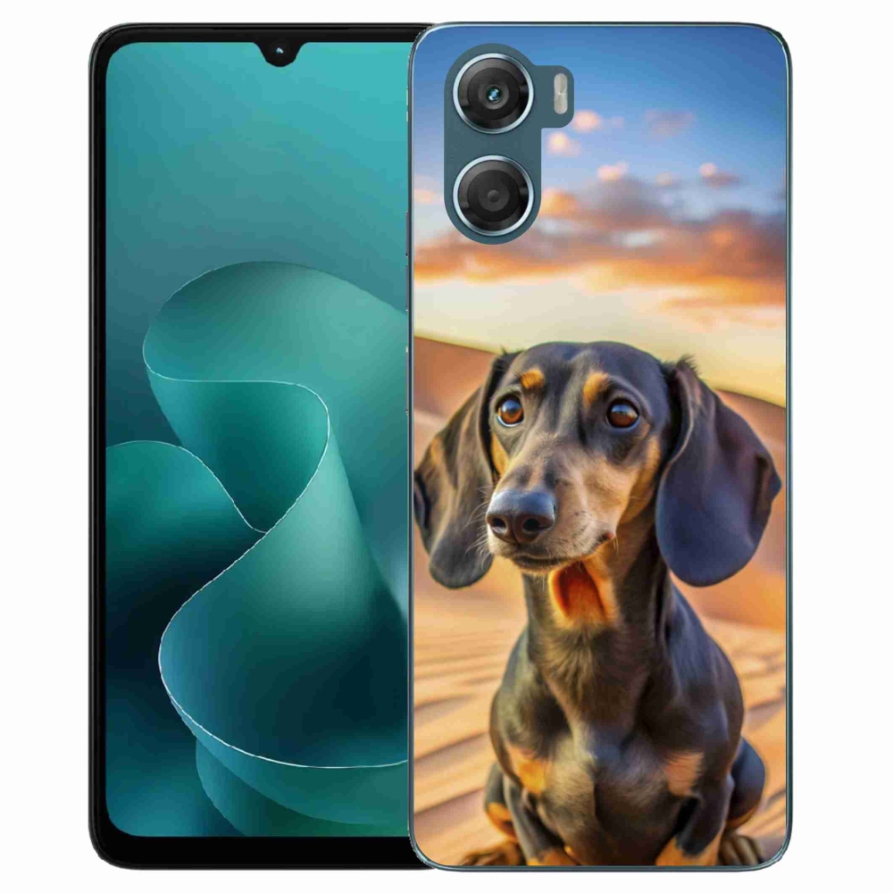 Gelový kryt mmCase na Motorola G06/G06 Power - jezevčík 3 