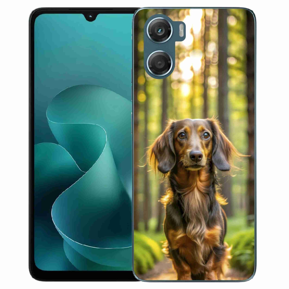 Gelový kryt mmCase na Motorola G06/G06 Power - jezevčík 4
