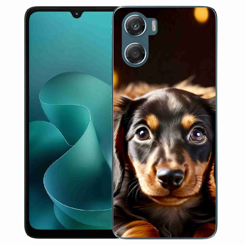 Gelový kryt mmCase na Motorola G06/G06 Power - jezevčík