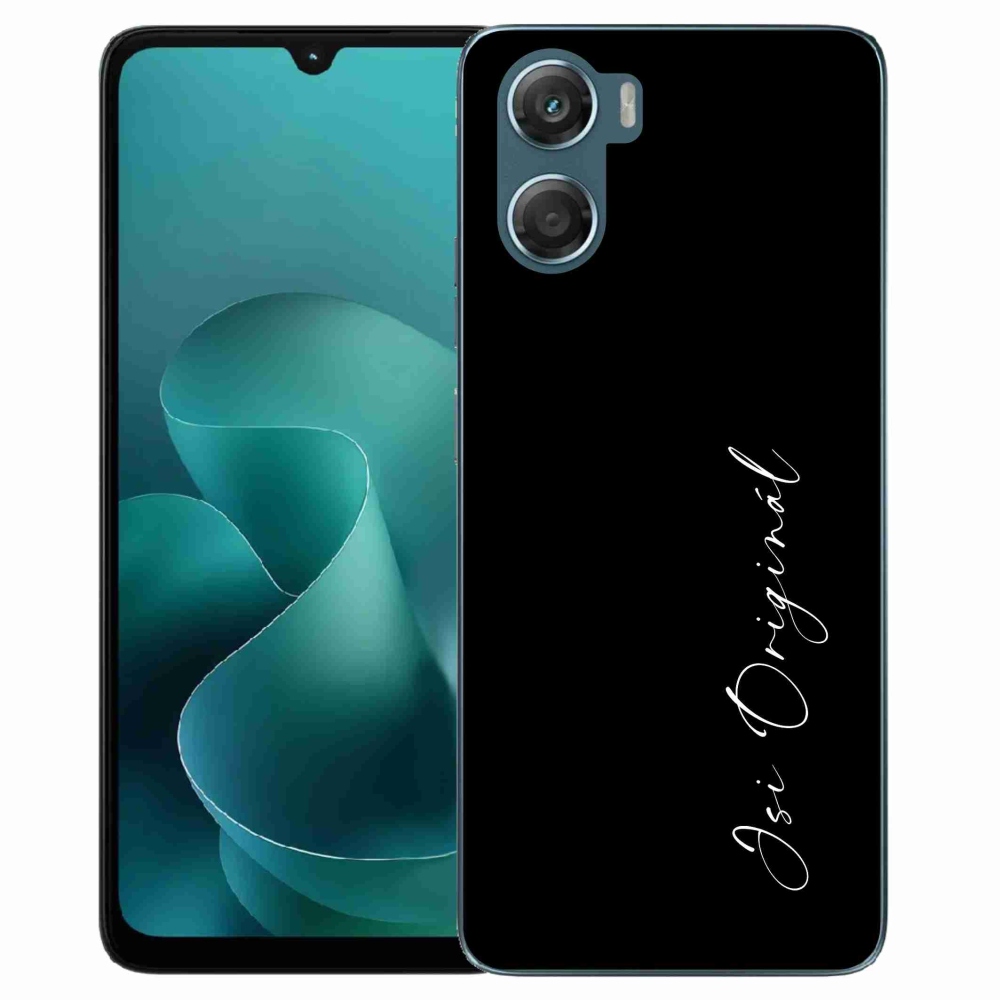 Gelový kryt mmCase na Motorola G06/G06 Power - jsi originál černé pozadí