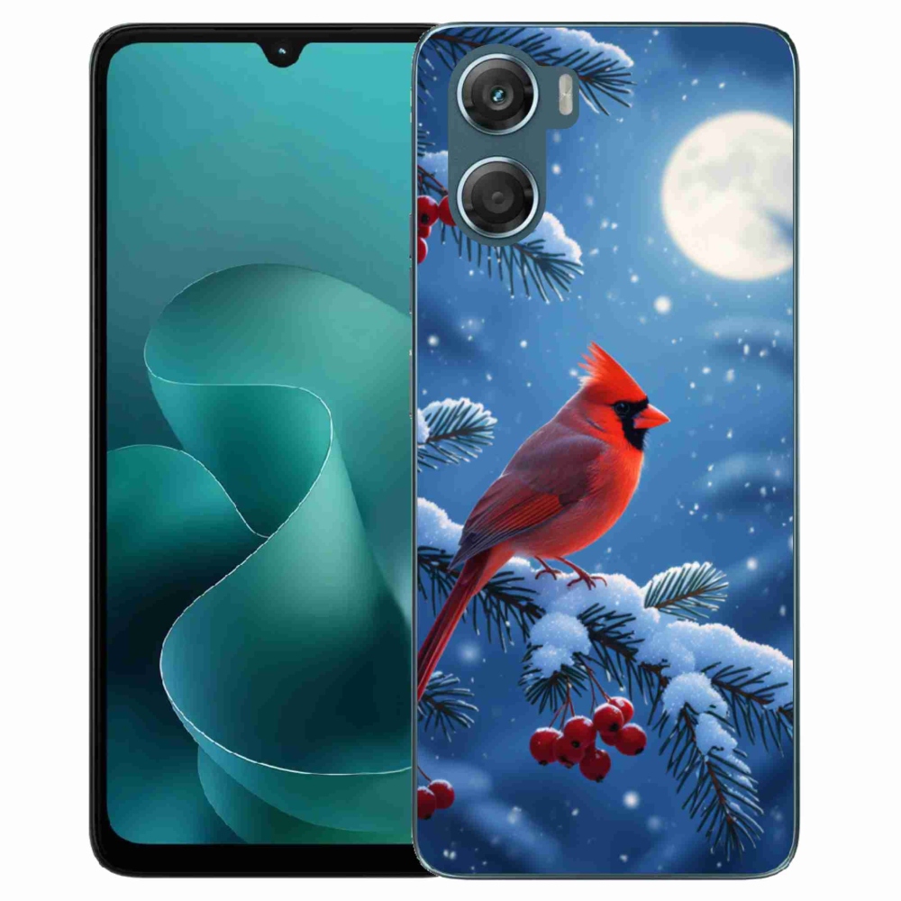 Gelový kryt mmCase na Motorola G06/G06 Power - kardinál červený