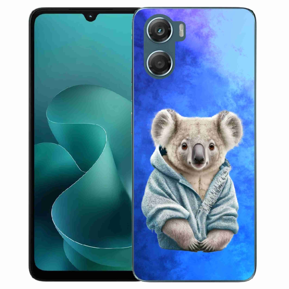 Gelový kryt mmCase na Motorola G06/G06 Power - koala ve svetru