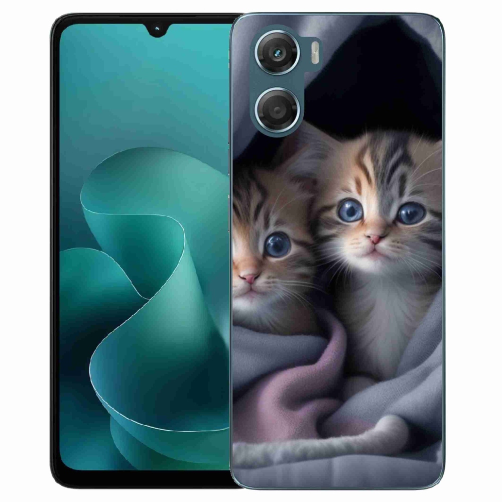 Gelový kryt mmCase na Motorola G06/G06 Power - kočičí duo 2