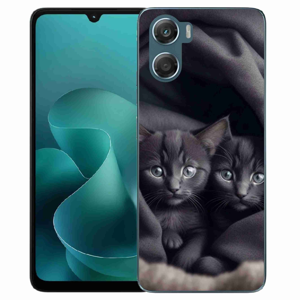 Gelový kryt mmCase na Motorola G06/G06 Power - kočičí duo