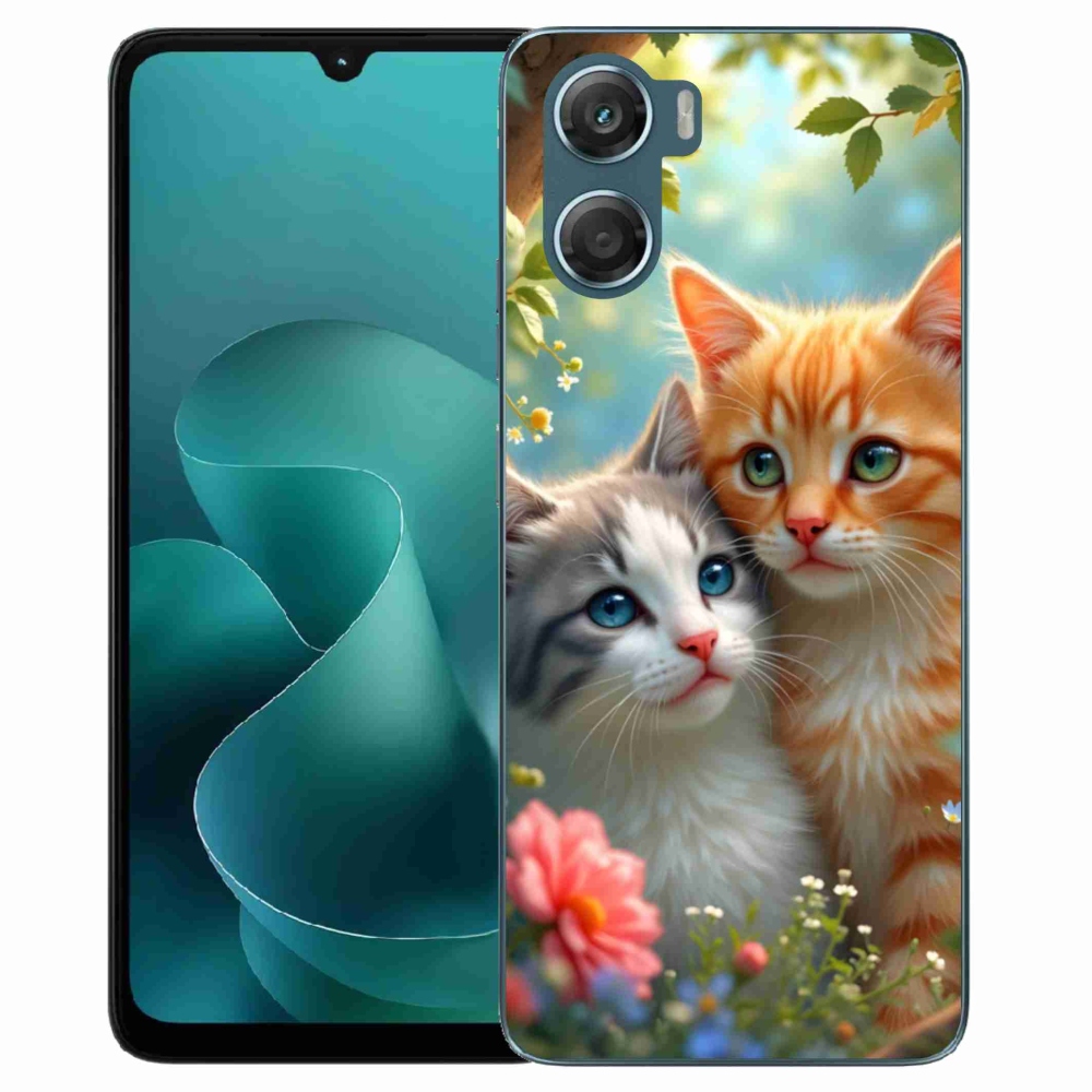 Gelový kryt mmCase na Motorola G06/G06 Power - kočičí láska 2