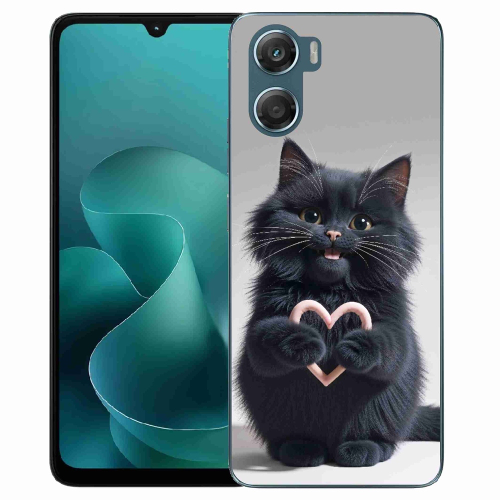 Gelový kryt mmCase na Motorola G06/G06 Power - kočičí láska 3