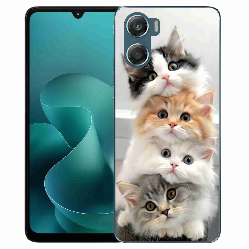 Gelový kryt mmCase na Motorola G06/G06 Power - kočičí parta