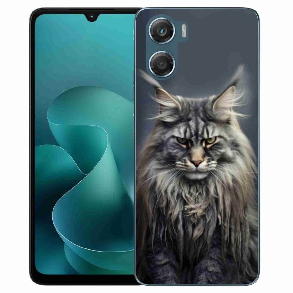Gelový kryt mmCase na Motorola G06/G06 Power - kočíčí pohled 4