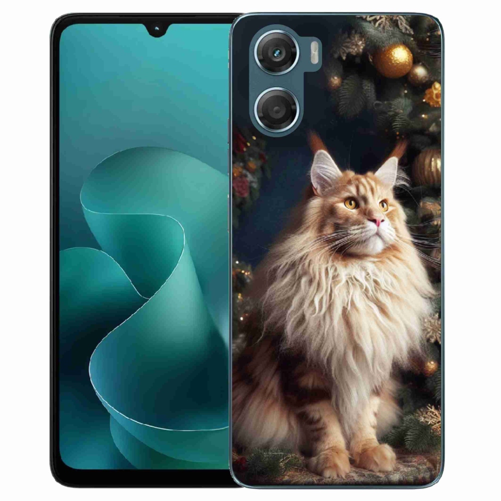 Gelový kryt mmCase na Motorola G06/G06 Power - kočka u stromku
