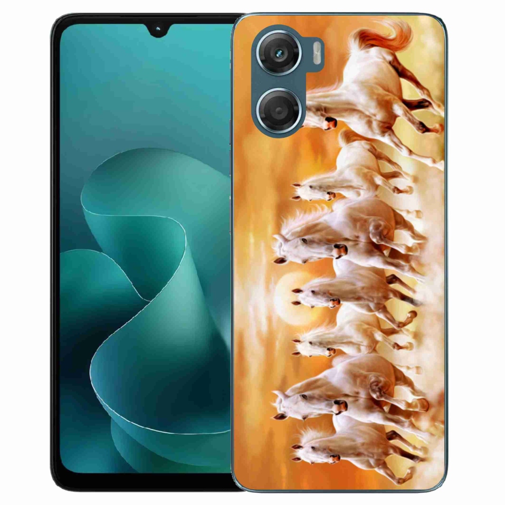 Gelový kryt mmCase na Motorola G06/G06 Power - koně 2