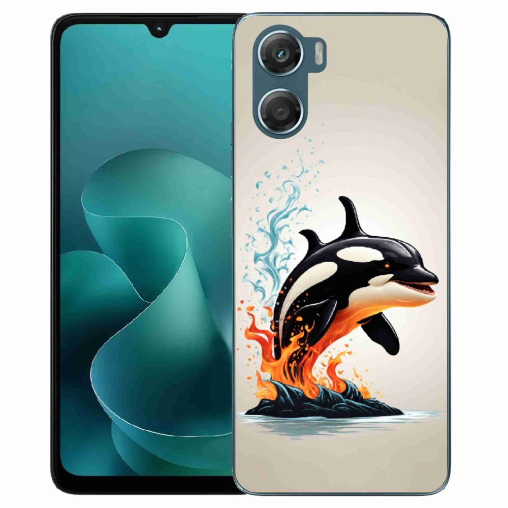 Gelový kryt mmCase na Motorola G06/G06 Power - kosatka
