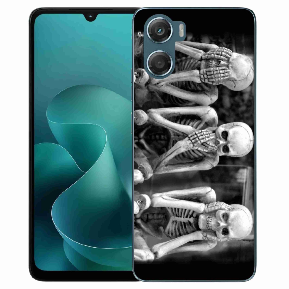 Gelový kryt mmCase na Motorola G06/G06 Power - kostlivci