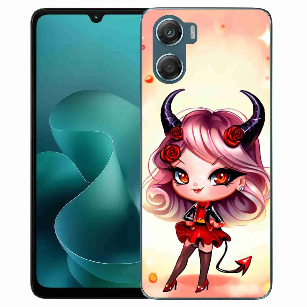 Gelový kryt mmCase na Motorola G06/G06 Power - kreslená čertice