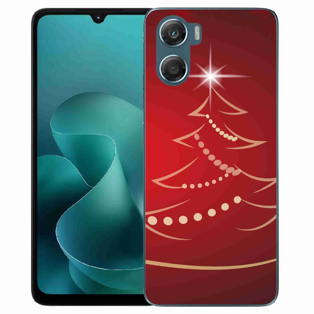 Gelový kryt mmCase na Motorola G06/G06 Power - kreslený vánoční stromek
