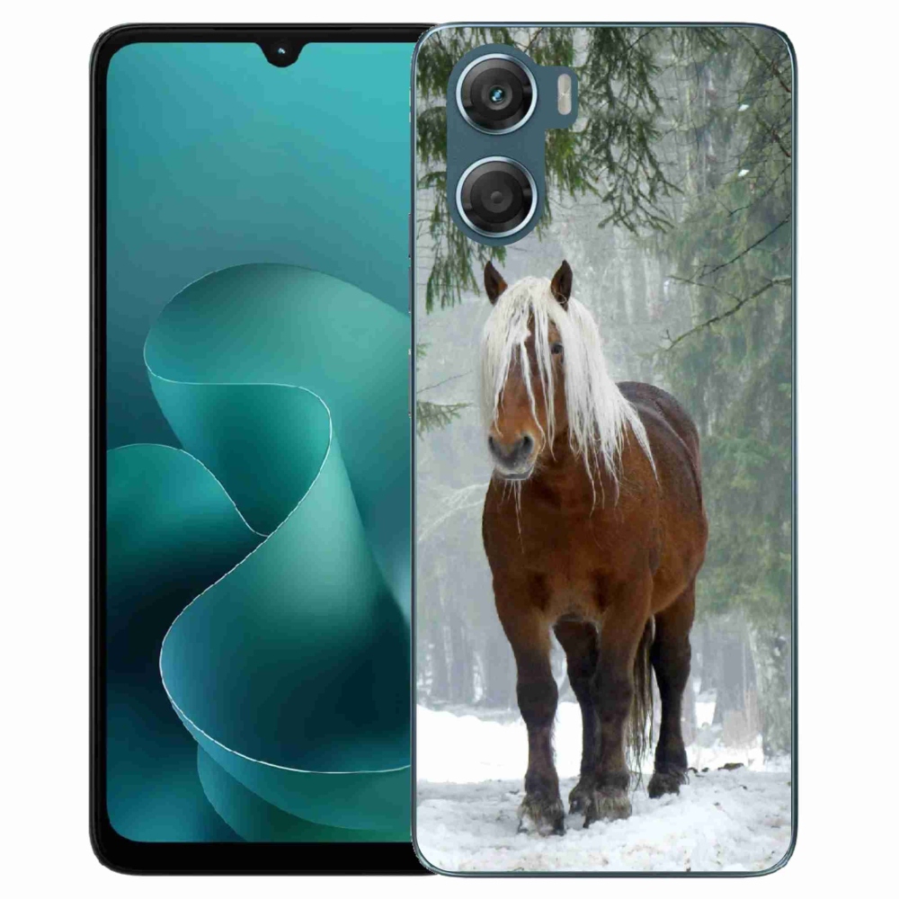 Gelový kryt mmCase na Motorola G06/G06 Power - kůň v lese