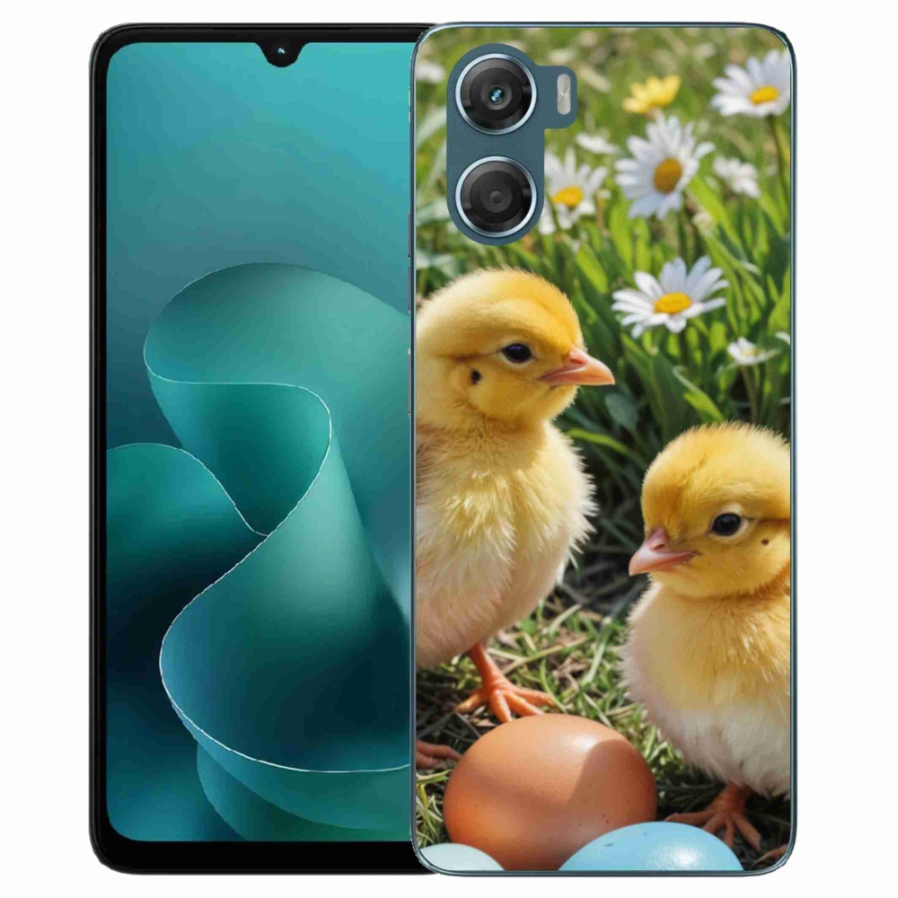 Gelový kryt mmCase na Motorola G06/G06 Power - kuřátka