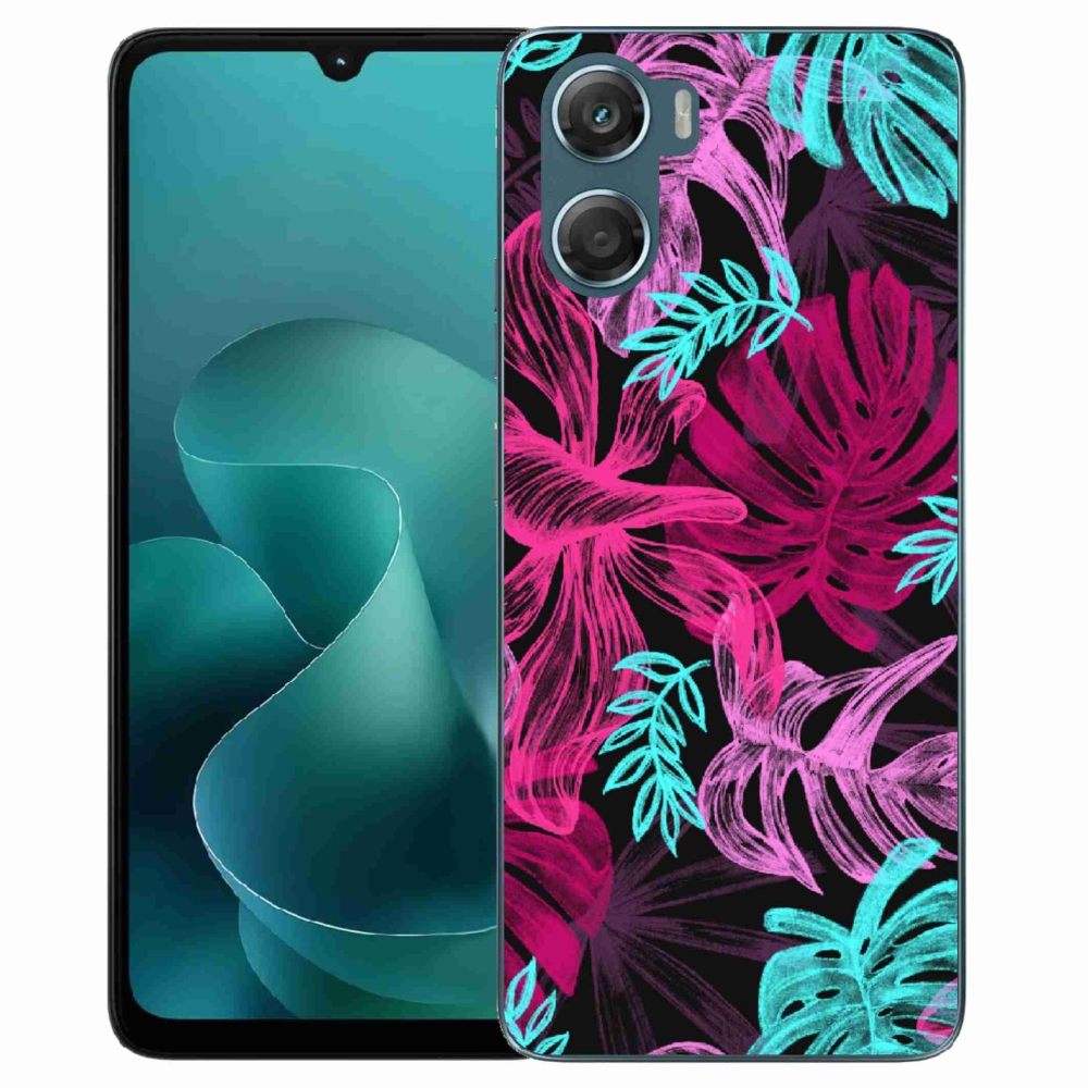 Gelový kryt mmCase na Motorola G06/G06 Power - květiny 1