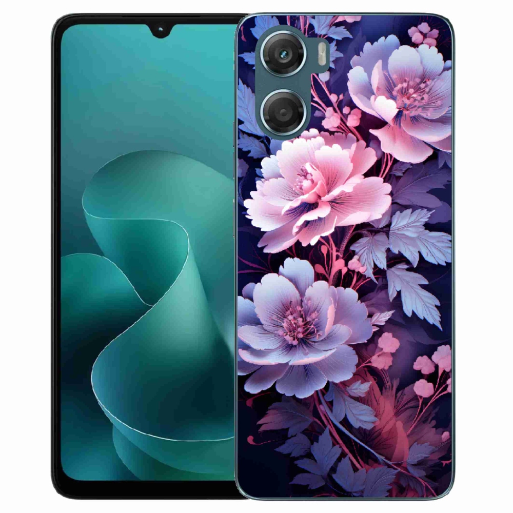Gelový kryt mmCase na Motorola G06/G06 Power - květiny 11