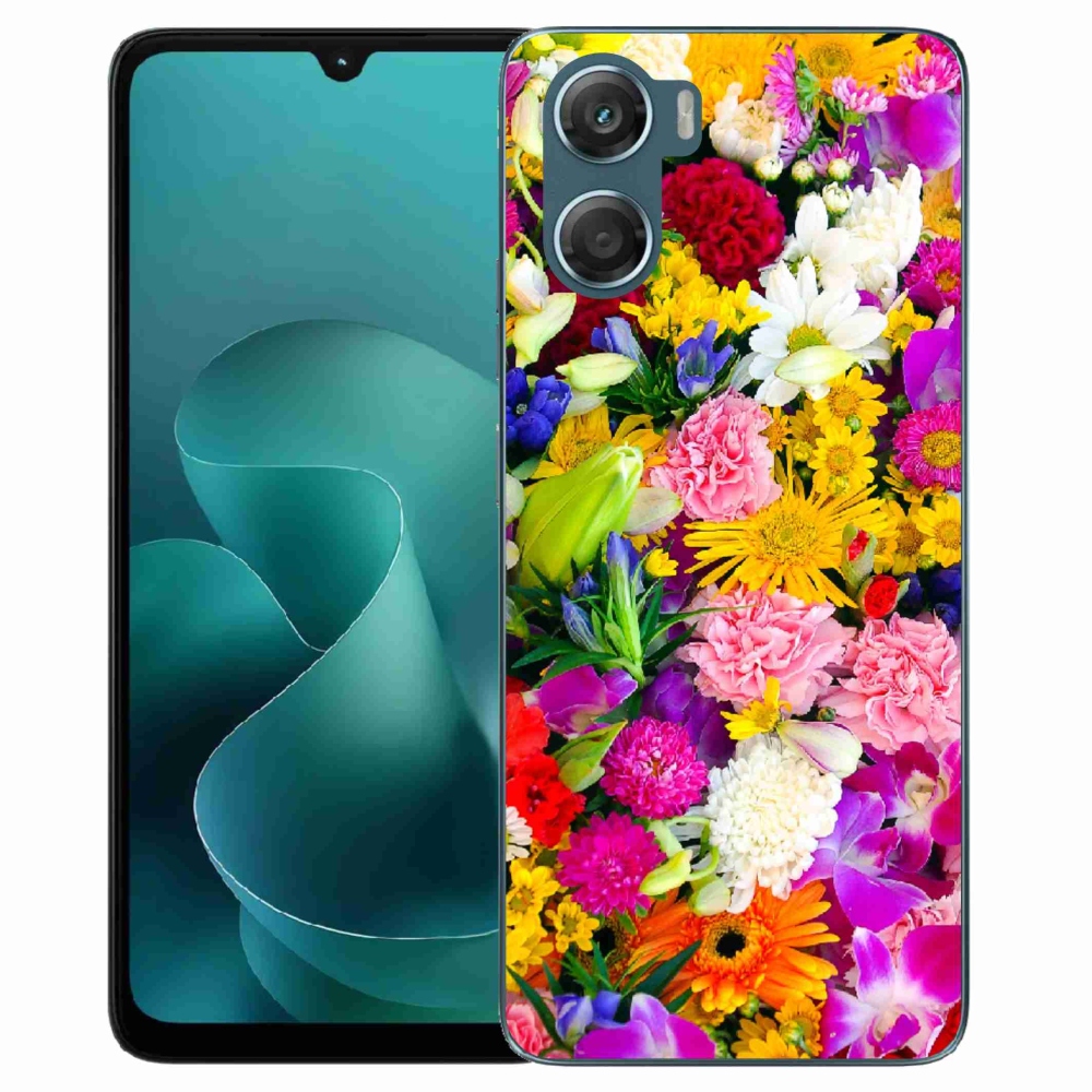 Gelový kryt mmCase na Motorola G06/G06 Power - květiny 12