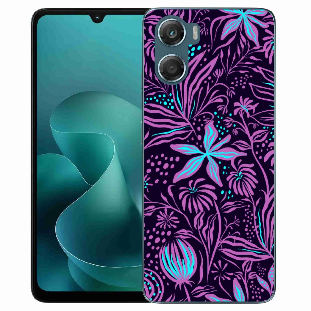 Gelový kryt mmCase na Motorola G06/G06 Power - květiny 2