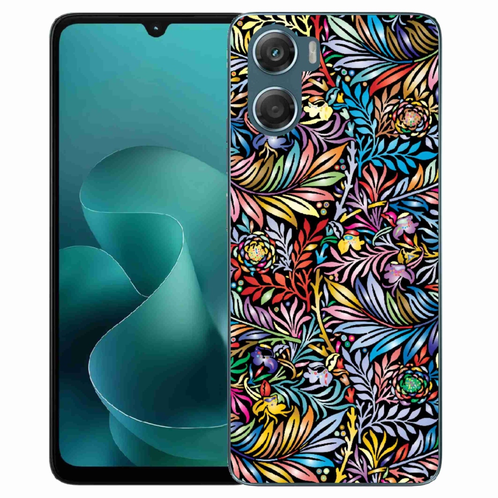 Gelový kryt mmCase na Motorola G06/G06 Power - květiny 5