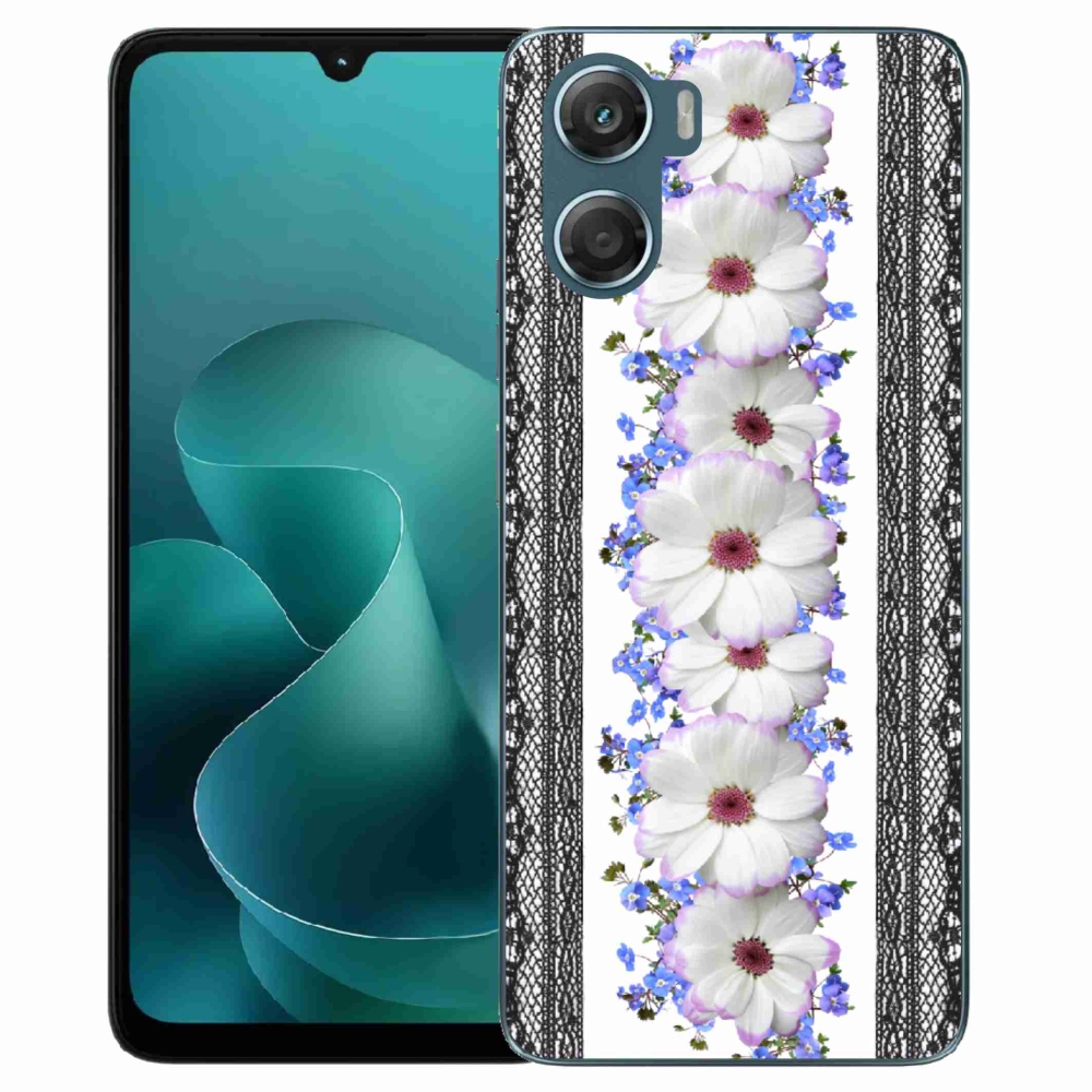 Gelový kryt mmCase na Motorola G06/G06 Power - květiny 8
