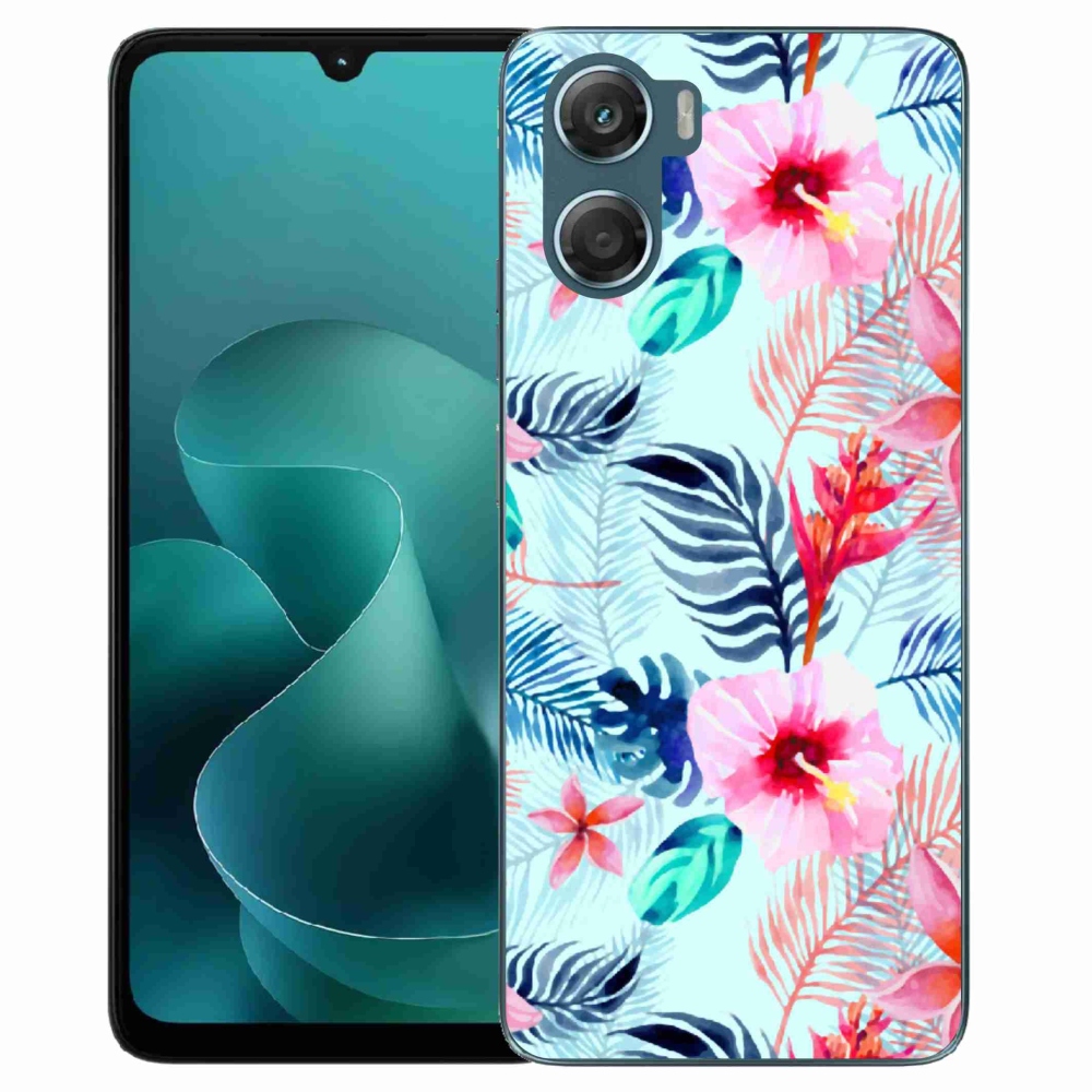 Gelový kryt mmCase na Motorola G06/G06 Power - květiny