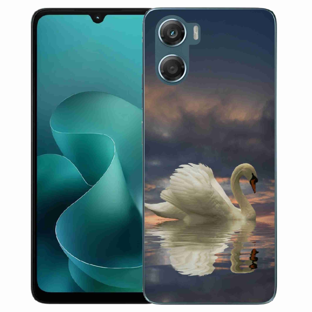 Gelový kryt mmCase na Motorola G06/G06 Power - labuť