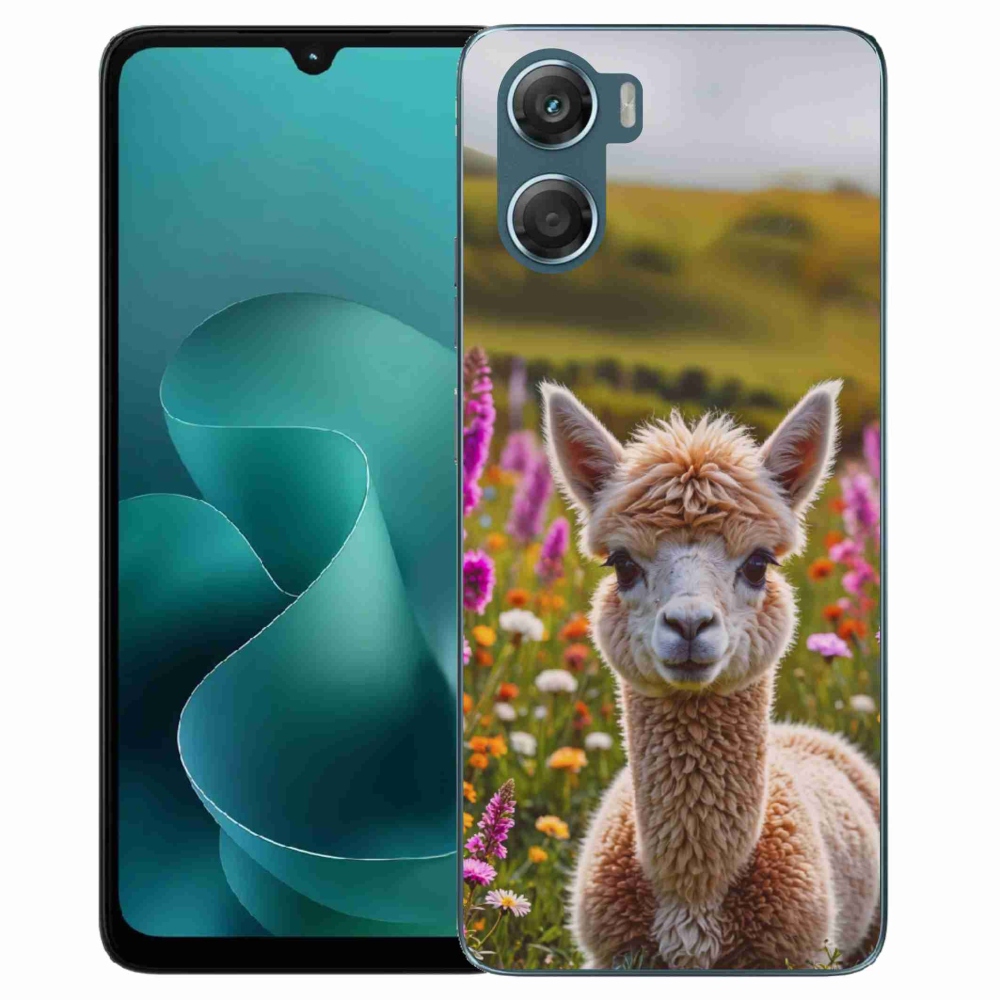 Gelový kryt mmCase na Motorola G06/G06 Power - lama na louce