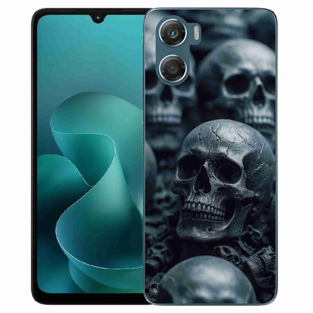 Gelový kryt mmCase na Motorola G06/G06 Power - lebka 2