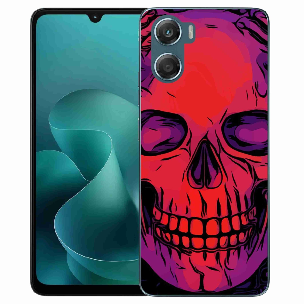 Gelový kryt mmCase na Motorola G06/G06 Power - lebka