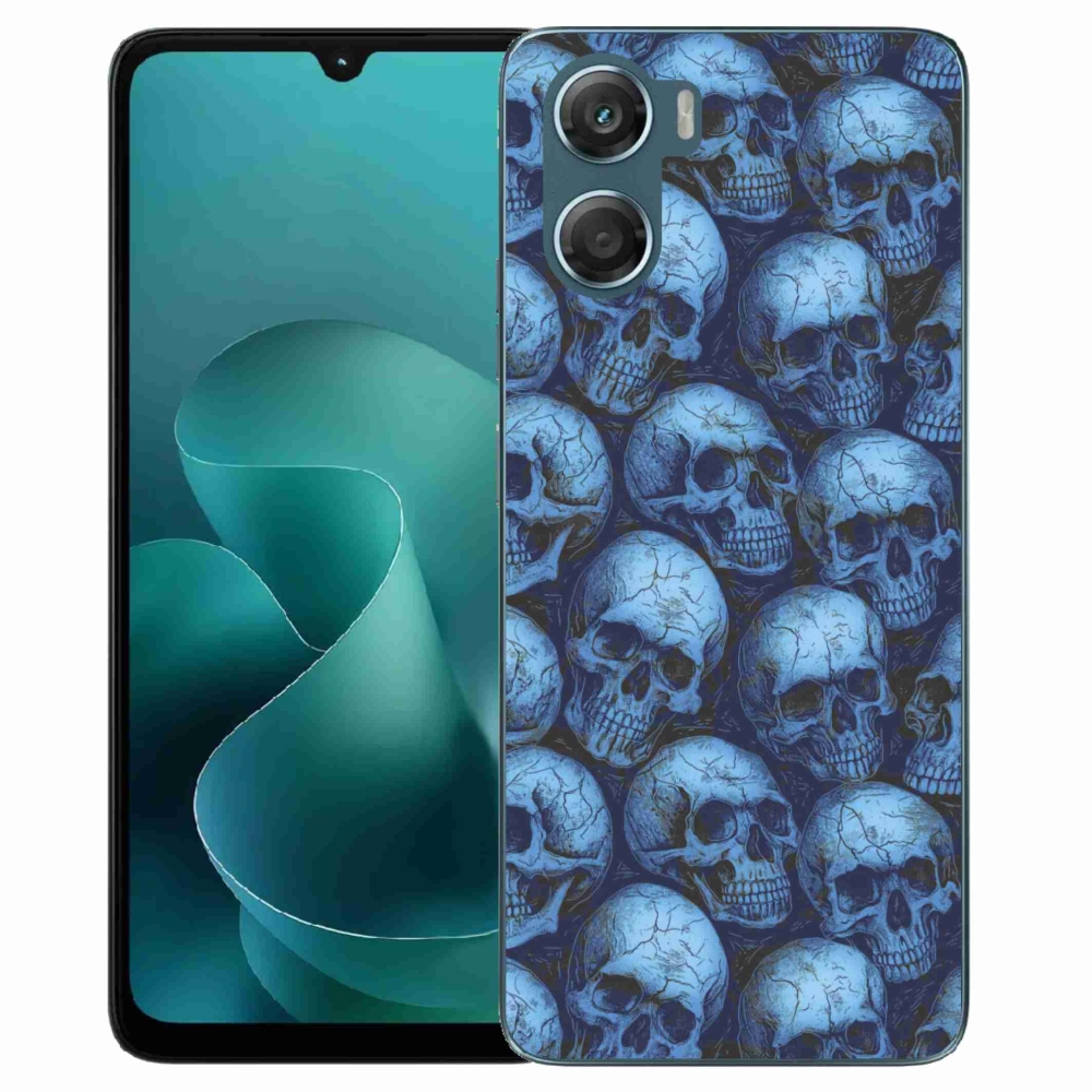 Gelový kryt mmCase na Motorola G06/G06 Power - lebky