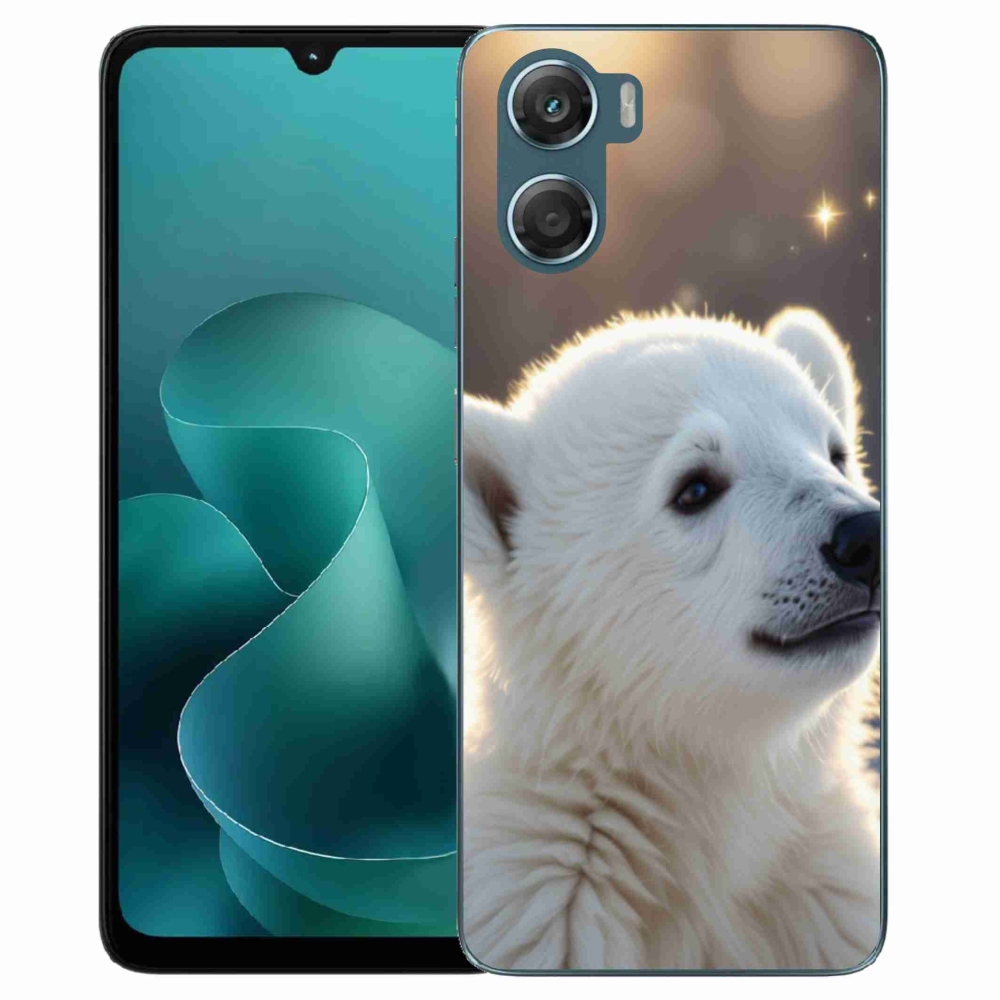 Gelový kryt mmCase na Motorola G06/G06 Power - lední medvěd
