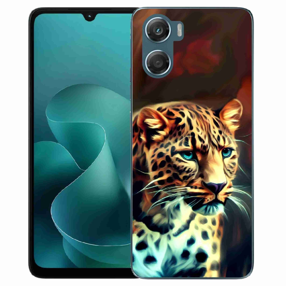 Gelový kryt mmCase na Motorola G06/G06 Power - leopard