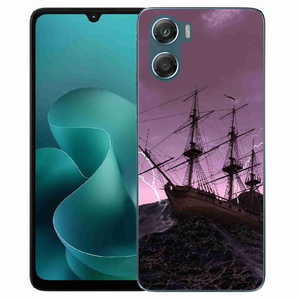 Gelový kryt mmCase na Motorola G06/G06 Power - loď v bouři