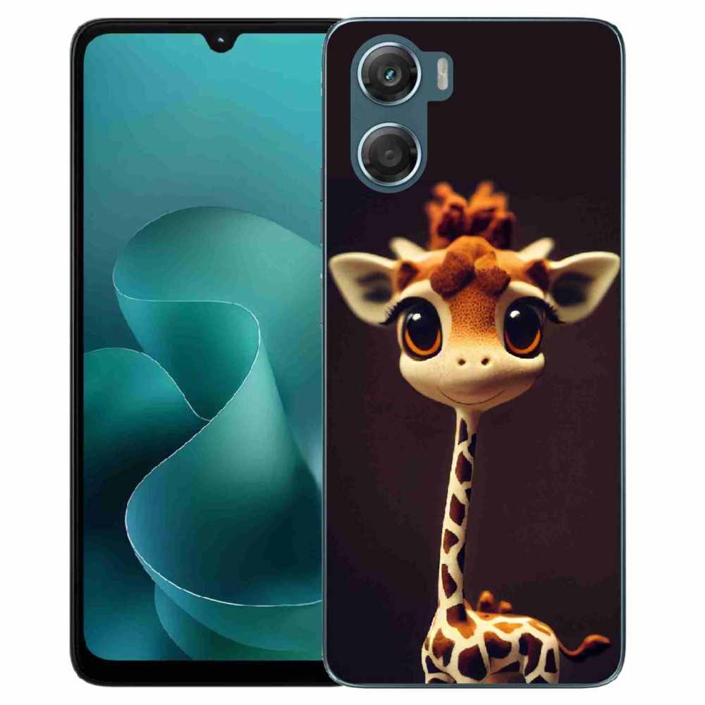 Gelový kryt mmCase na Motorola G06/G06 Power - malá žirafa