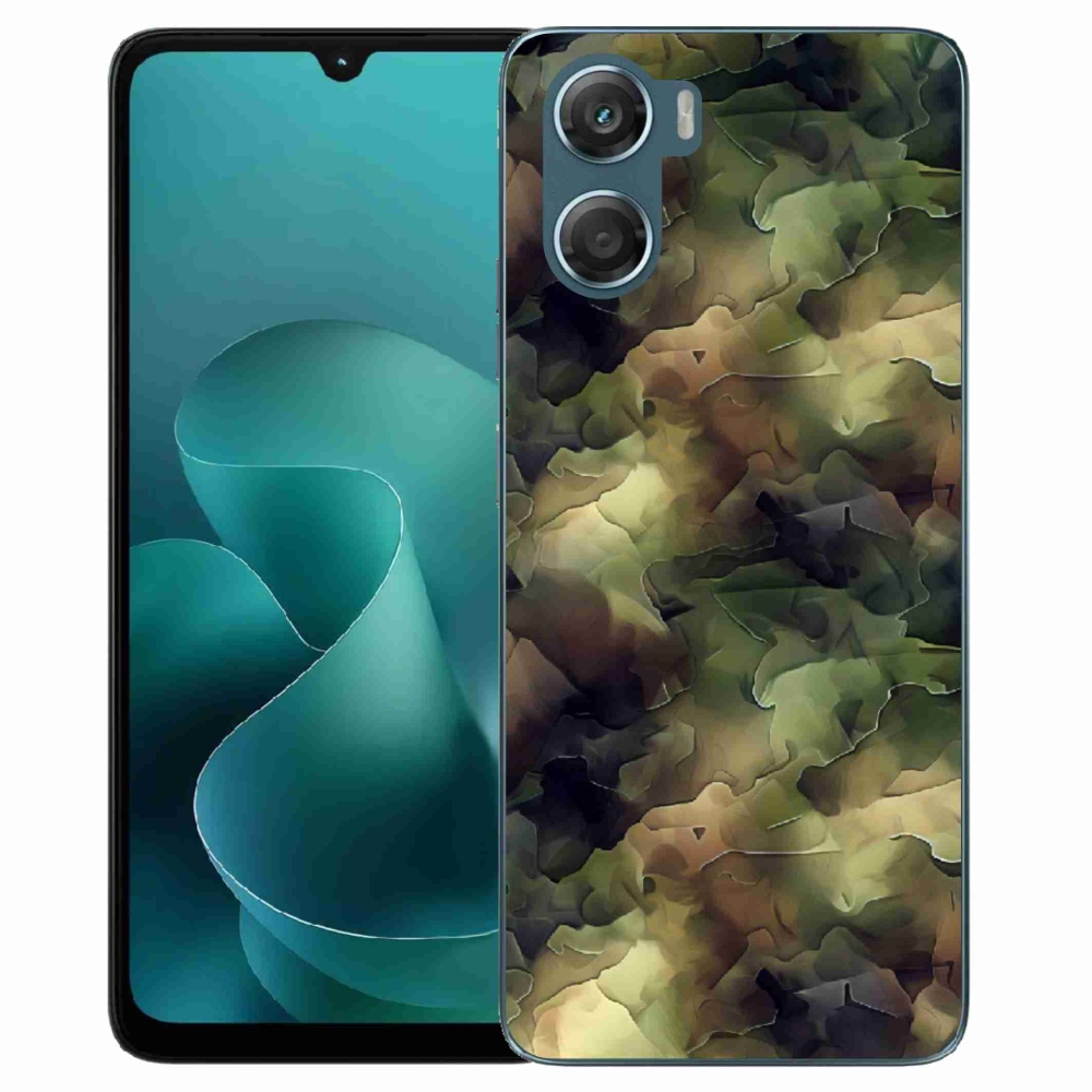 Gelový kryt mmCase na Motorola G06/G06 Power - maskáčový vzor 10